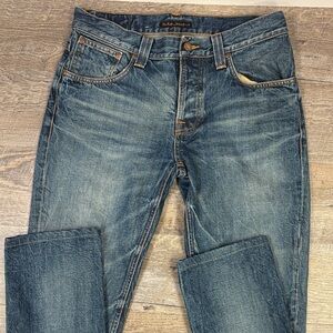 Nudie Jeans Co “Grim Tim” – Organic Gritty Blue – Men’s 32x32